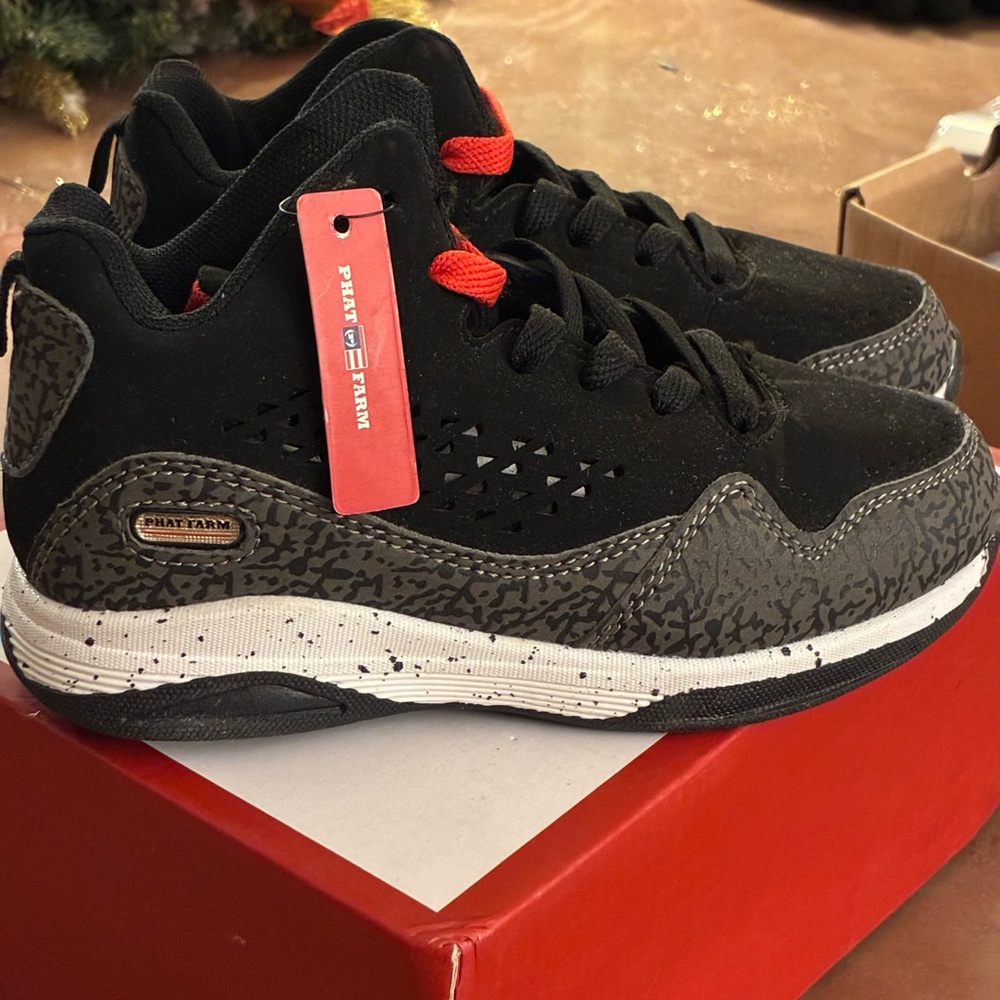 Phat Farm Black and Gray Sneakers for Men